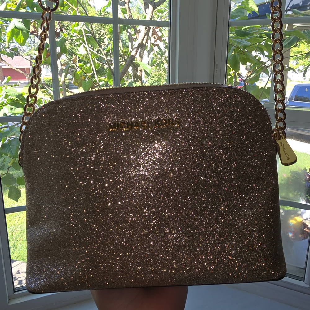 Michael Kors Gold Glitter Women's Bag SUPER GLITTERY